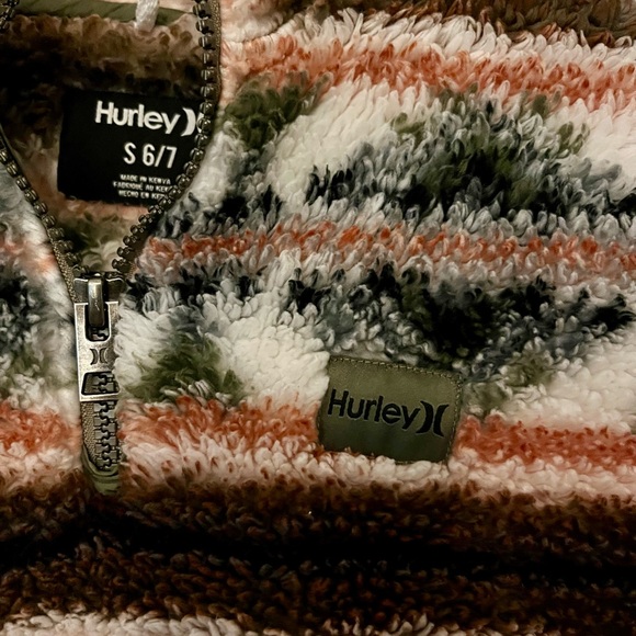 Girls Hurley fleece pull over size 6/7 - Picture 2 of 4
